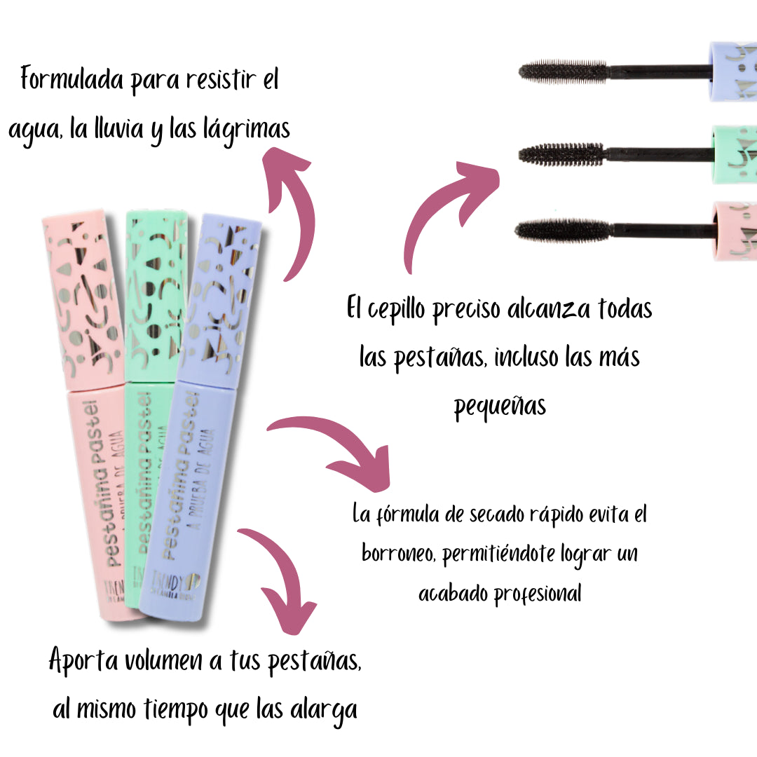 Pestañina Pastel A Prueba De Agua