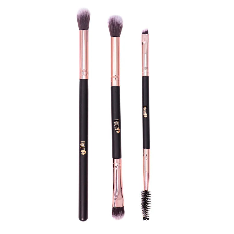 Kit Brocha Trendy ojos x3 Génerica